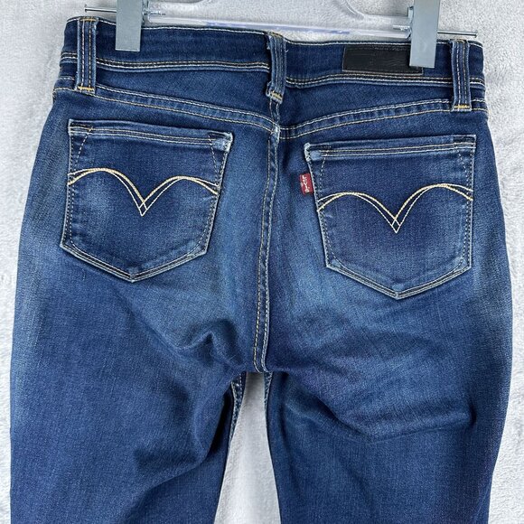 Levi's Bold Curve Skinny Jeans Medium Wash Denim Women's Blue Size 5 - Picture 3 of 10